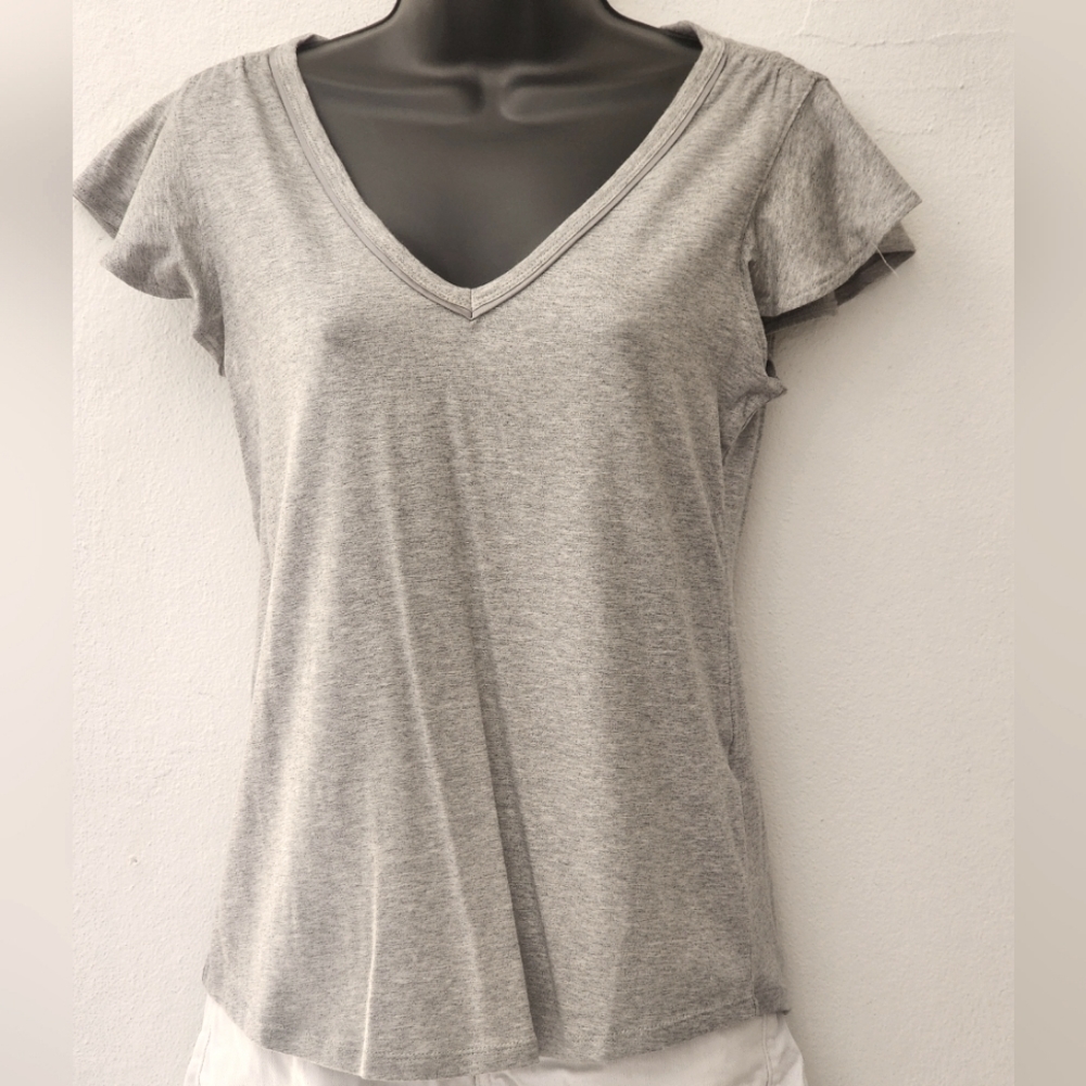 WHBM ruffle sleeve tee NWOT